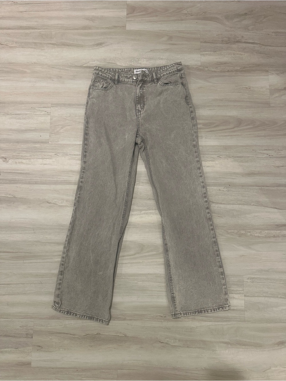 Ashley Mason Gray High-Rise Jeans
